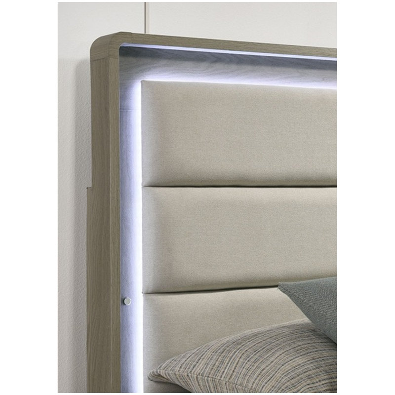 Lit tapissier Walter Led, Très grand