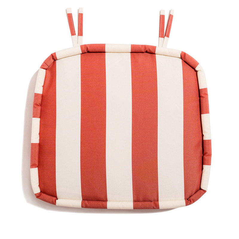 Al Fresco Outdoor Dining Chair, Red/White