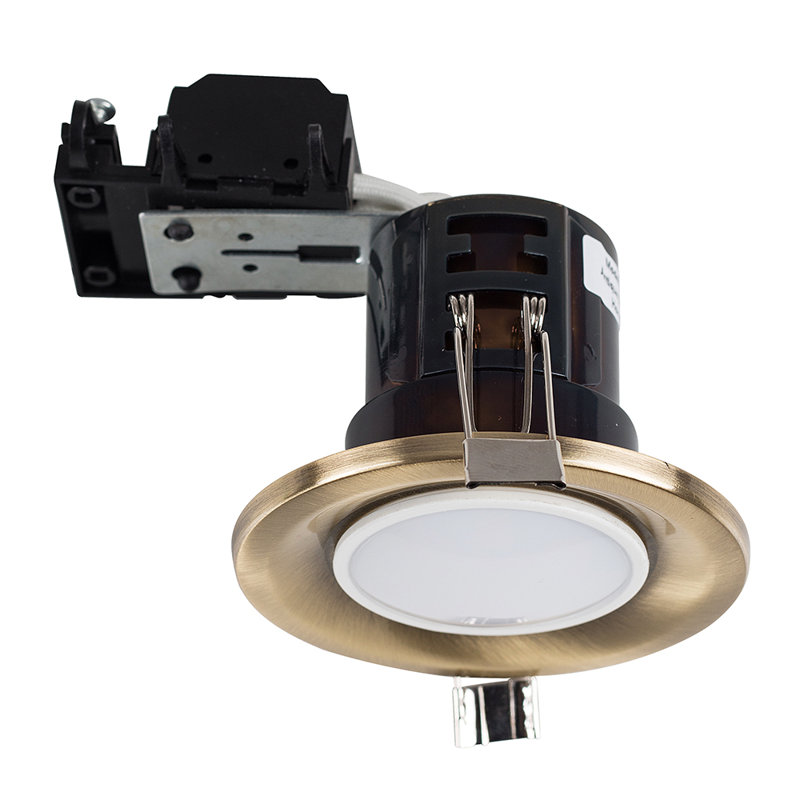 Caruso 8cm Retrofit Downlight, Antique Brass, No Bulb