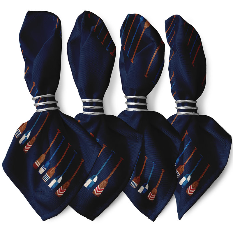 Sina Polyester Square Napkin, Navy