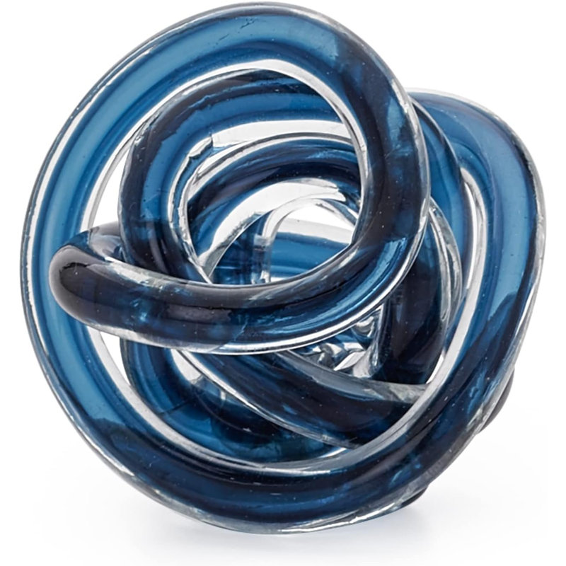 Kalyse Crystal, 3" H x 3" W x 3" D, Indigo Blue