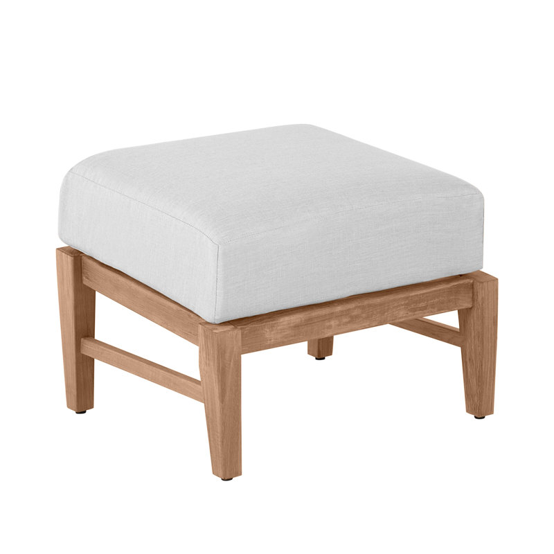 Croquet Teak Ottoman, Croquet Teak #4 Natural Teak