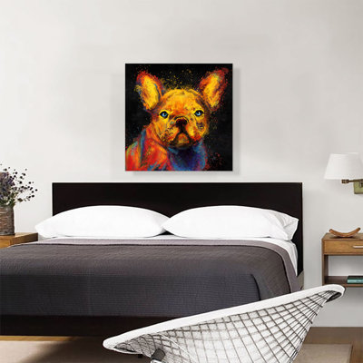 Bouledogue français - impression sur toile tendue