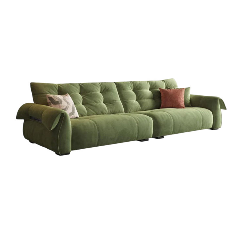 Canapé simple en tissu rétro, H 38,18 po x l 133,85 po x P 42,13 po , 5