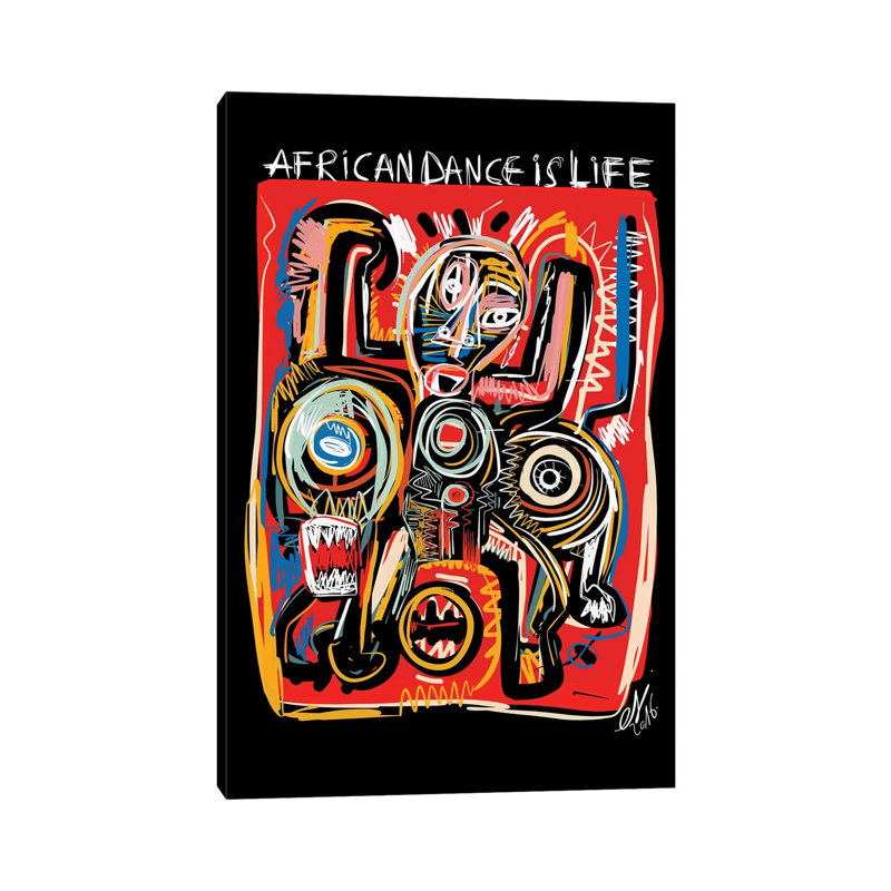 African Dance Is Life by Emmanuel Signorino - Wrapped Canvas Print, 66.04 cm H x 45.72 cm W x 1.91 cm D