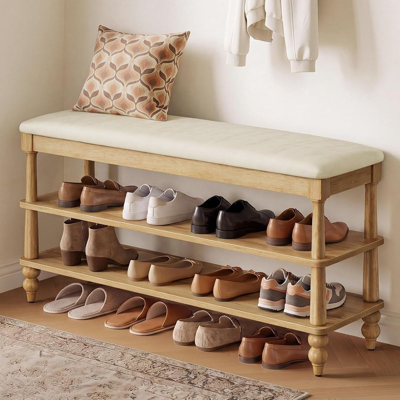 8 Pair Shoe Storage Bench
