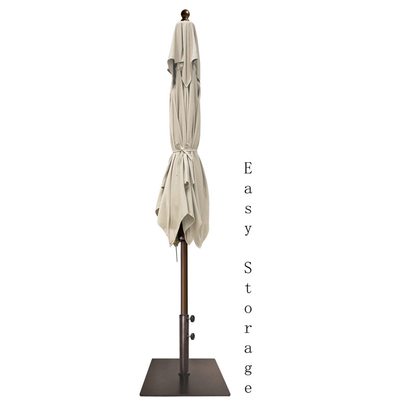 Parasol de marché carré 6 pi Nahlani, Beige