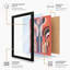 Symmetry in Coral Art Deco 1 Piece Single Picture Frame Wall Art-2099393120-2099393131