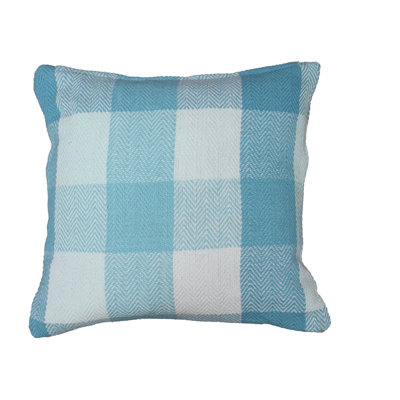 Throws Plaid Cotton Reversible Throw Pillow