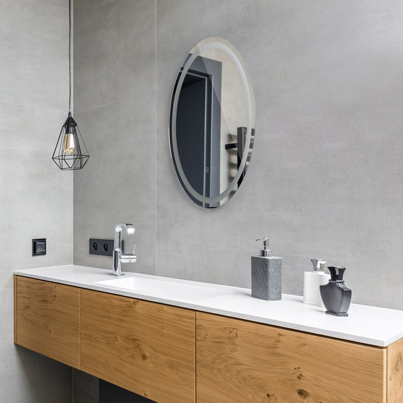 Lampe de miroir à DEL carrée et circulaire écologique