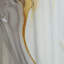 Rideau moderne blanc et doré Marble Abstract III - Velours obscurcissant - 1 panneau-107830315