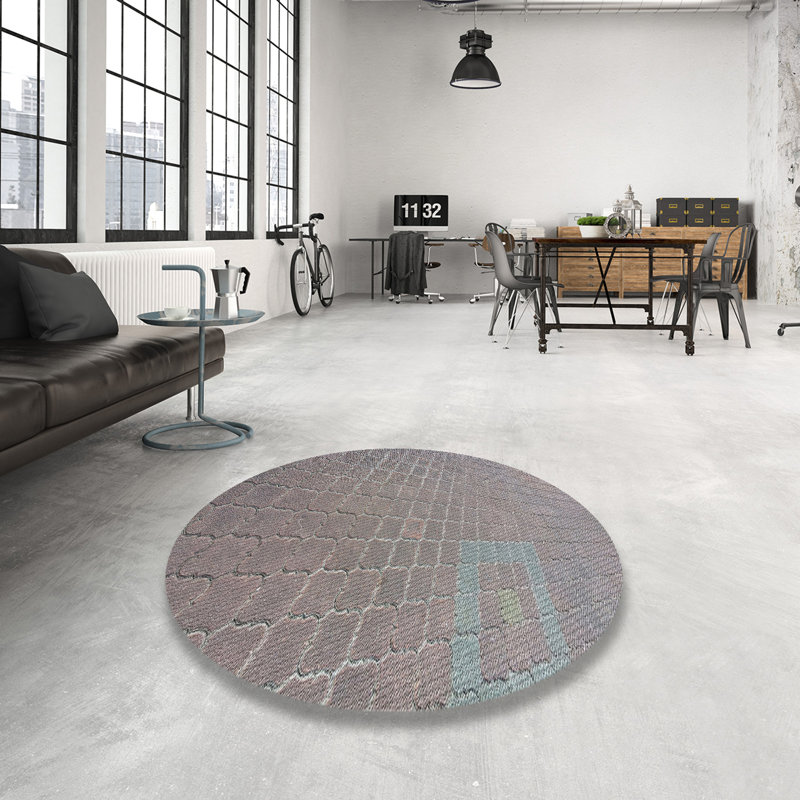 Tapis à motifs sienna area, Rond 7 pi