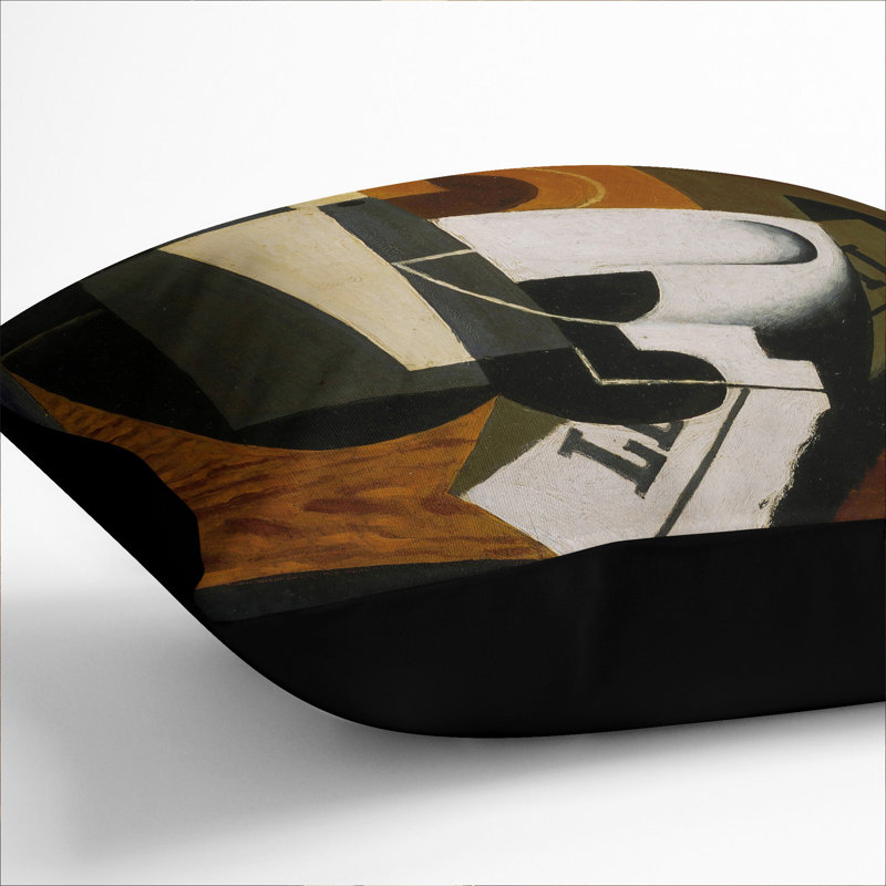 Coffeepot Scatter Cushion, 55cm H x 55cm W x 20cm D, Black