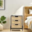 48.3cm W Metal Bedside Table