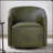 Faux Leather Swivel Barrel Chair-1516826005
