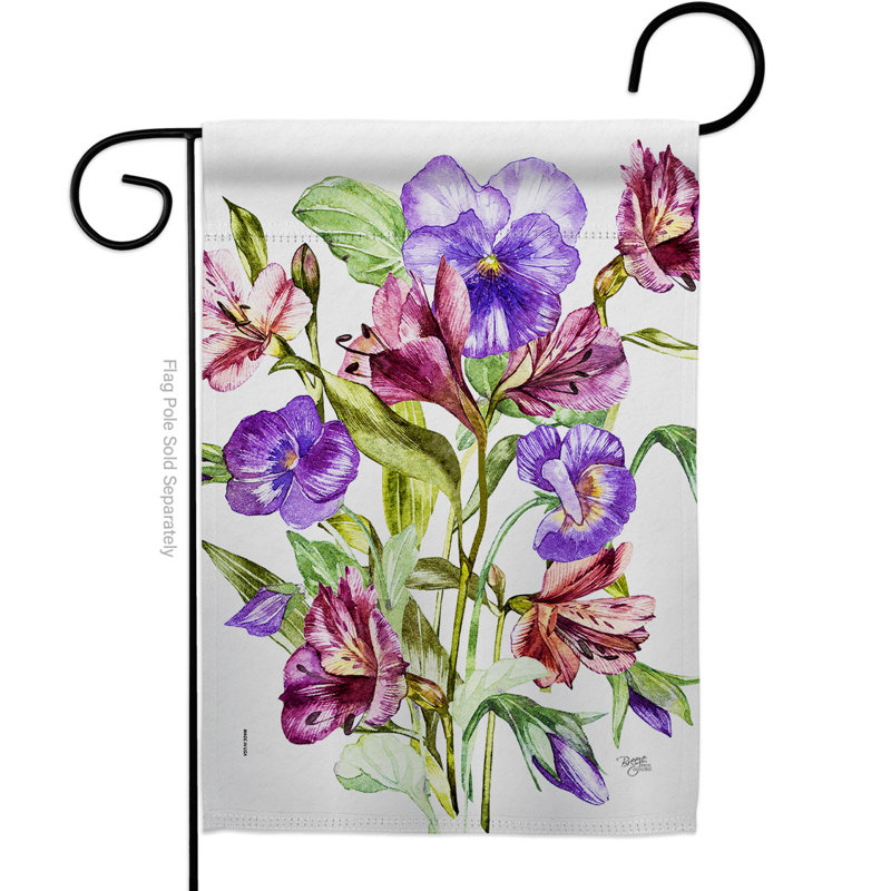 Drapeau de jardin 2 côtés en polyester 18,5 po x 13 po