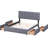 Dark Gray Upholstered Platform Bed With 4 Big Drawers. Queen. No Box Spring Required. Foam-Filled Headboard. Wood Frame. Bedroom Organization Queen Storage Drawers And Cozy Headboard, Spring, Linen-1523816151