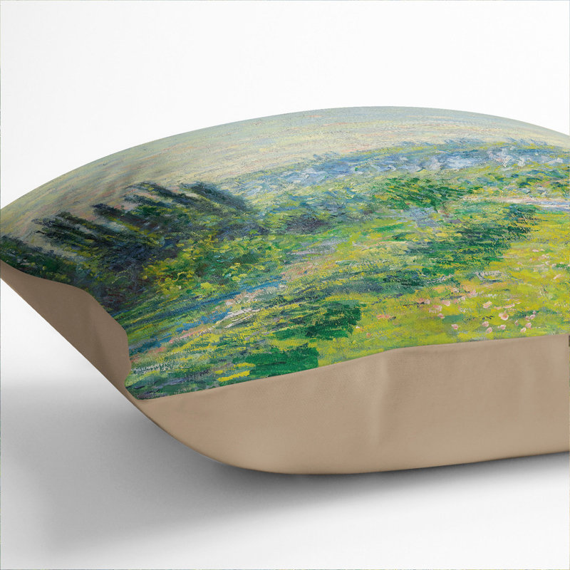 Lane In The Country Square Throw Cushion, 40cm H x 40cm W x 15cm D, Stone