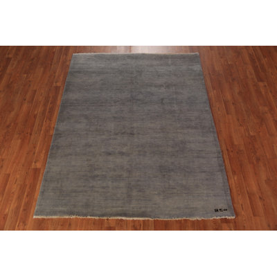 Gray Modern Gabbeh Oriental Rug 5x7