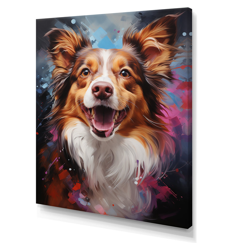 Papillon prance sur toile, Toile tendue, H 32 po x l 16 po x P 1 po