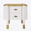 Table de chevet à 2 tiroirs, table de chevet avec poignées en métal, table de bout pour le salon et la chambre à coucher-1054842002