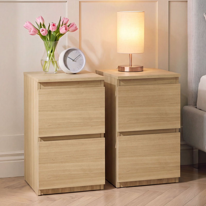 29.5 cm W Bedside Table, Pine
