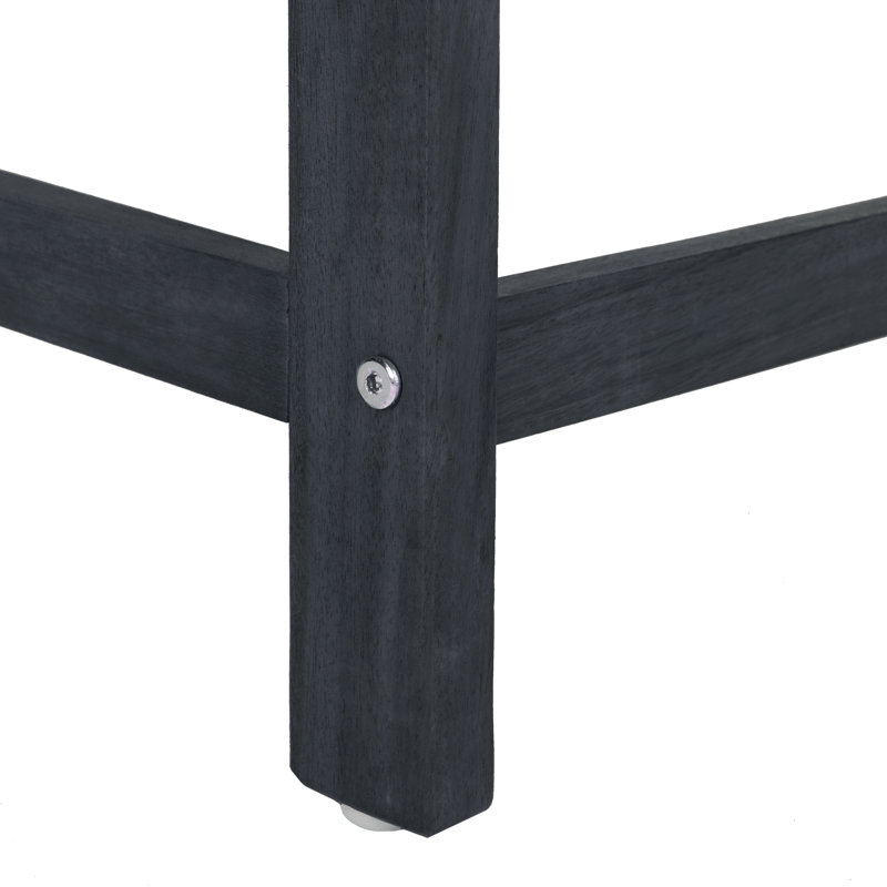 Banc convertible Gere, Gris Ardoise Foncé