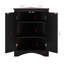Armoire d'angle avec tablettes et portes réglables-113793377