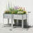 Elevated Outdoor Planter Box with Ergonomic Height and Storage Shelf, Ideal for Easy Gardening and Organized Spaces.-1338529312