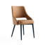 Ensemble de chaises de salle à manger rembourrées en cuir Tremont Modern Vegan-992750447