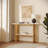Modern Luxury Gold Metal Frame Console Table , Chic Entryway Table With Storage Shelf For Living Room Decor