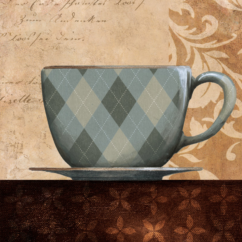 Grey Mug - Wrapped Canvas Painting, 51cm H x 51cm W x 3.8cm D