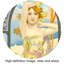 «The Times of the Day» par Alphonse Mucha, art mural à 4 panneaux pour décorations pour la maison, estampe numérique sur toile 30 x 12 pouces x 4 pièces (30 x 48 pouces)