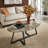 Kashlee Glossy Sintered Stone Coffee Table-1618592091