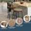 Tabouret de comptoir pivotant 27 po Bayville-115184303