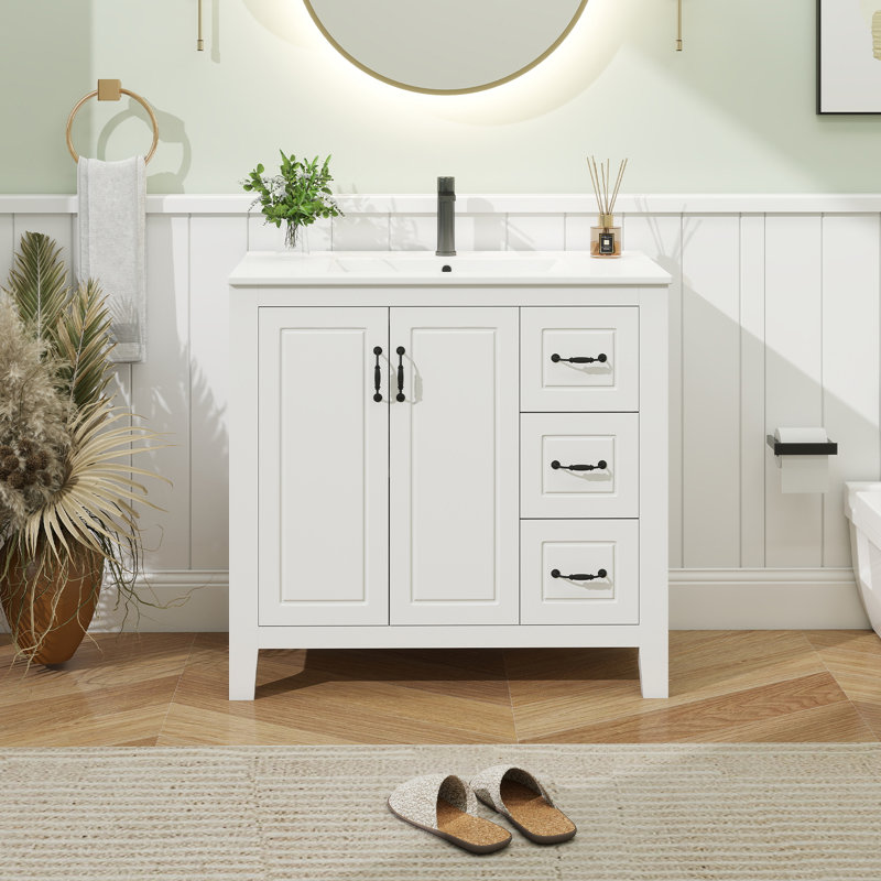 36" Single Bathroom Vanity Base Only