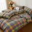 Ensemble de housse de couette 100% coton lavé XINMIANFANG Gingham-124551747-129482862