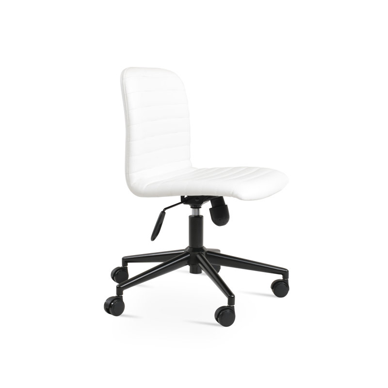 Bureau Isa, Blanc, Chrome