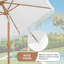 Parasol de patio 7,5 pi avec inclinaison et manivelle Arlmont & Co.-547651406