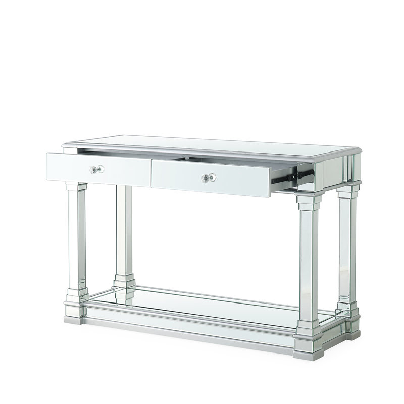 Jessee 120.5cm Glass Top Console Table