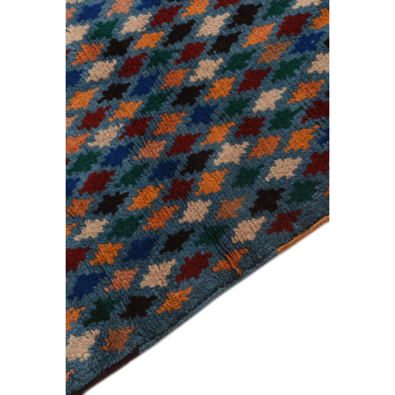 Tapis de couloir bleu clair Oliveri