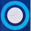 Target Blue White Print by Dunker, Chris-1084975050