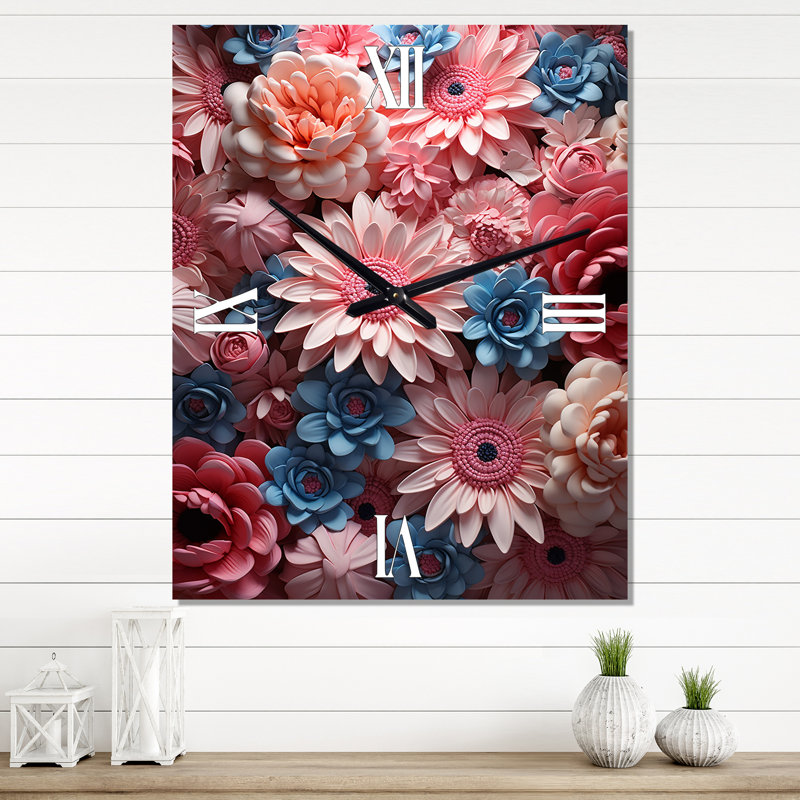 Horloge murale Gomilla - Daisies, Très grand