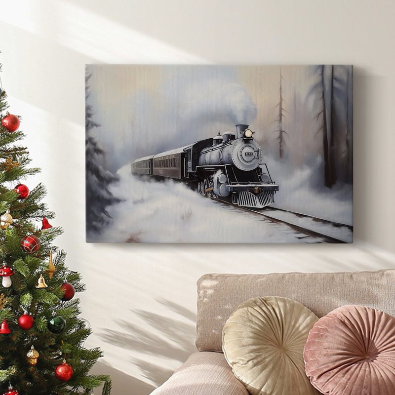 Art des Fêtes de Noël - Toile tendue avec châssis - Série 3-LXVI, H 40 po x l 60 po