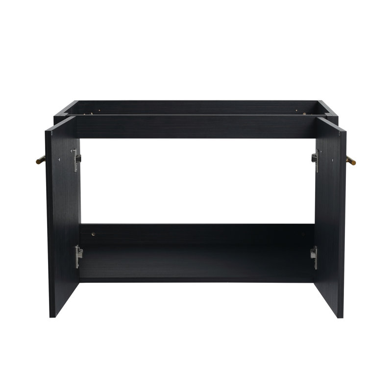 Armoire de salle de bain murale 24 po - Châtaignier noir avec style chic et grand espace de rangement