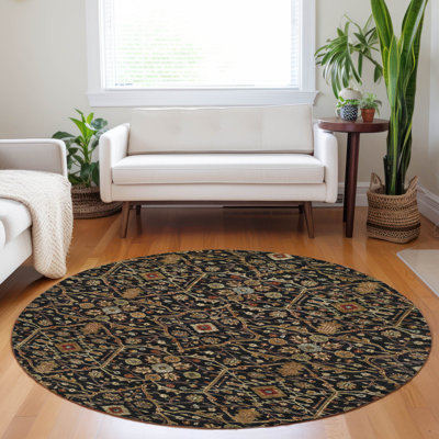 Tapis noir intérieur / extérieur Zara 