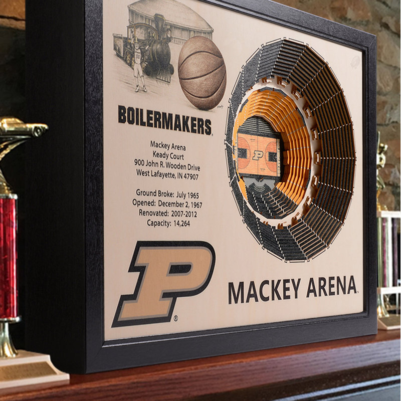 Traditional Entertainment Wall Decor, Purdue Boilermakers Mackey Arena