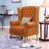 Orange Faux Leather