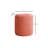 Stylish Coral Pouffe, 17.0 x 17.0 x 17.7 Inches | 100% Wooden Frame & Soft Teddy Fabric | Perfect for Living Room, Bedroom, or Nursery | Comfortable and Versatile Seating Solution