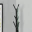 Coat Rack, Hall Tree, Free Standing, 8 Hooks, Entryway, 70"h, Bedroom, Black Metal, Contemporary, Modern